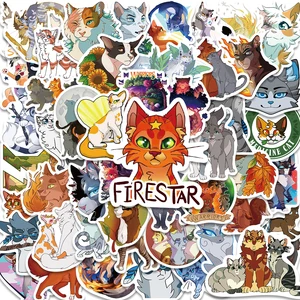 52 Buah Stiker Lucu Anime Novel Prajurit Kartun Kucing Firestar Buku Estetika Mobil Laptop Sepeda Motor Ponsel Mainan Anak Stiker 10 kucing prajurit penjualan terbaik - №
