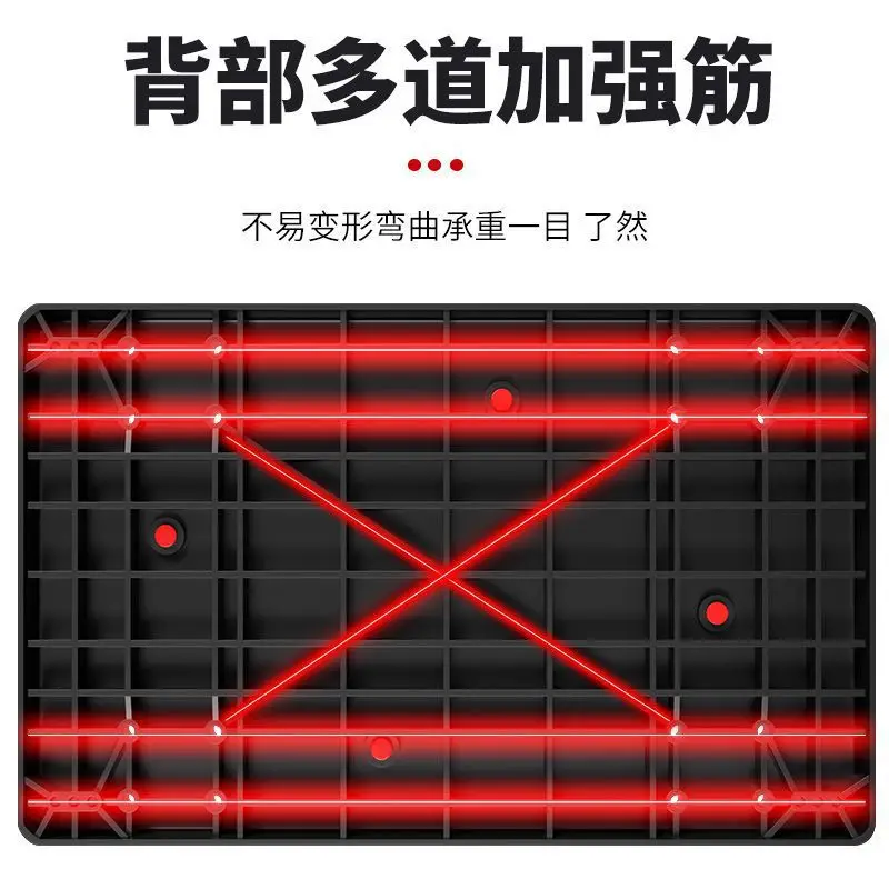 Fence Flatbed Truck Camping Folding Trailer Turnover Push Goods Four-wheeled Flatbed Stall Pull Cart Portable Trolley Pull Goods