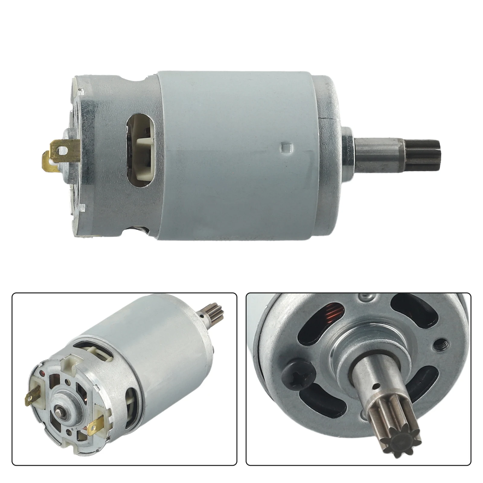 DC21V 8 Teeth Motor RS-550VD H3 For WORX 50027484 WU390 WX390 WX390.1 Motor DC Motor 8 Teeth Tool Spare Parts Accessories