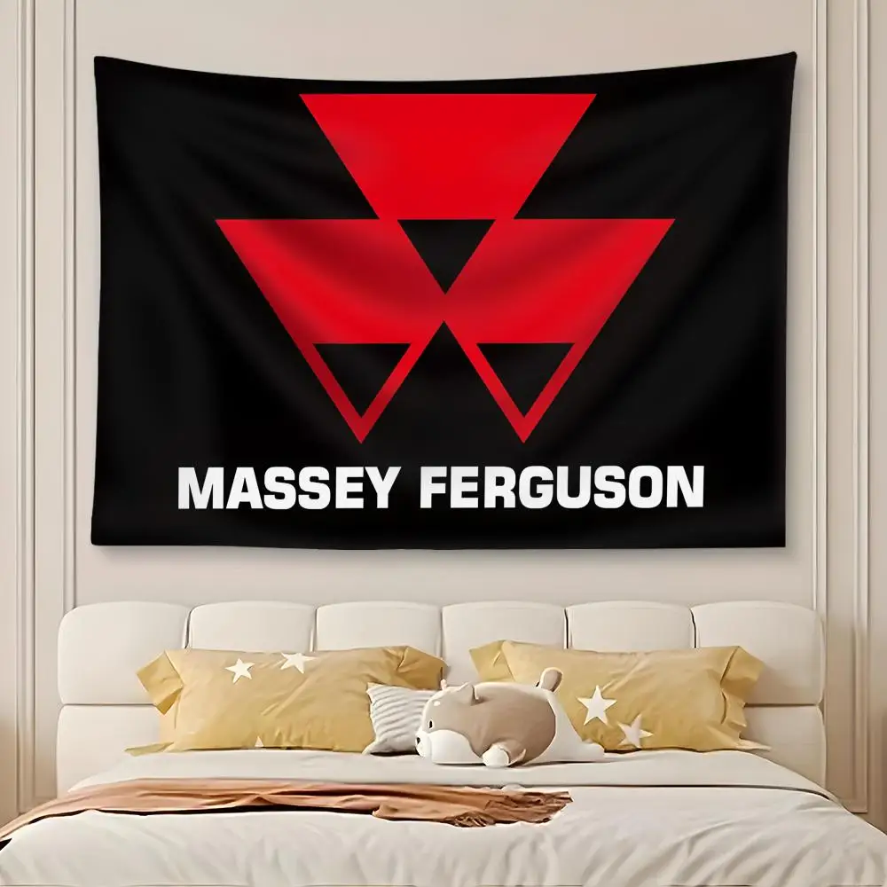 M-MASSEY F-FERGUSONs Tapestry Custom Living Bedroom Party Dormitory Interior Wall Bohemian Decoration Attached Clip