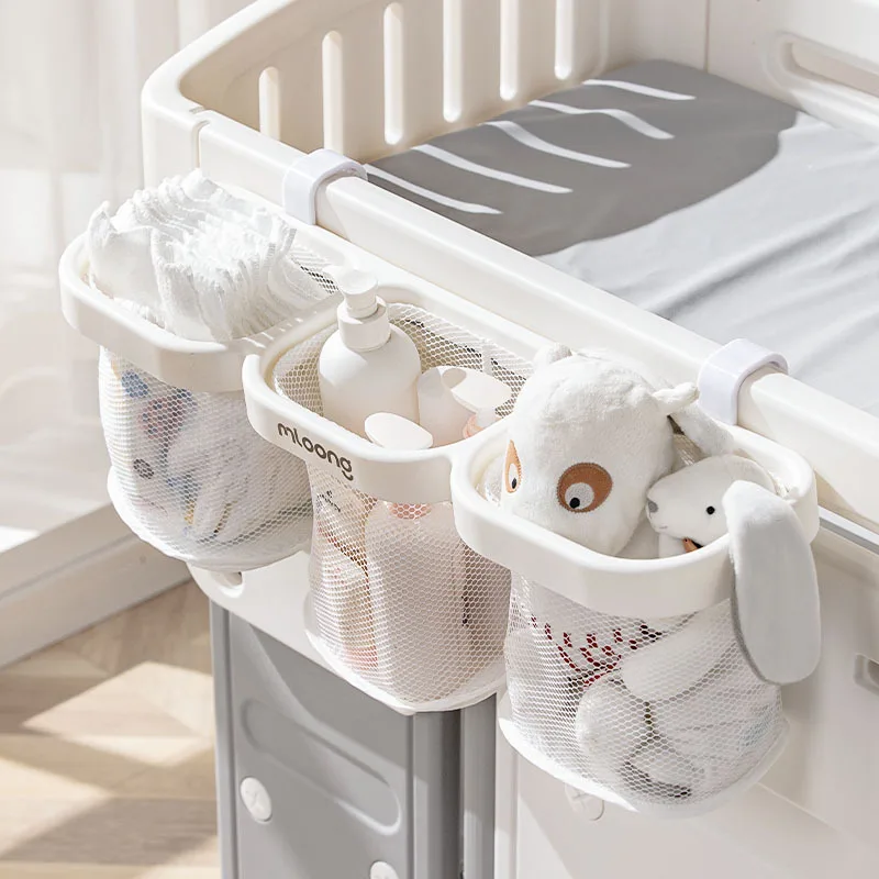 Baby Bedside Hanging Basket Storage Rack Baby Diaper Storage Hanging Bag Diaper Table Bedside Storage Box