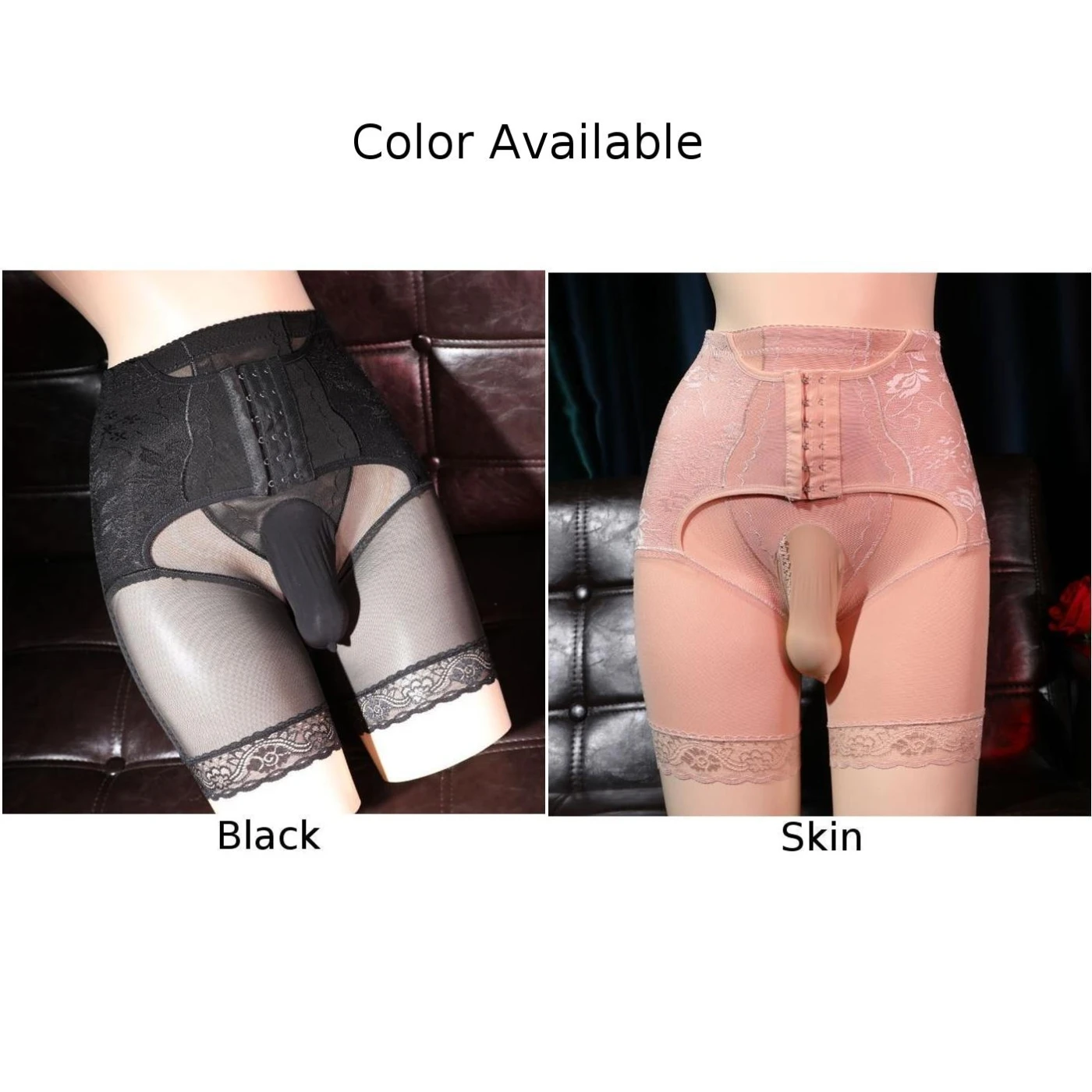 Men Breathable Shorts Mens Button-Up Waist-Lifting Hip-Lifting High-Waisted Shapewear Panties Sexy Gay Lingerie