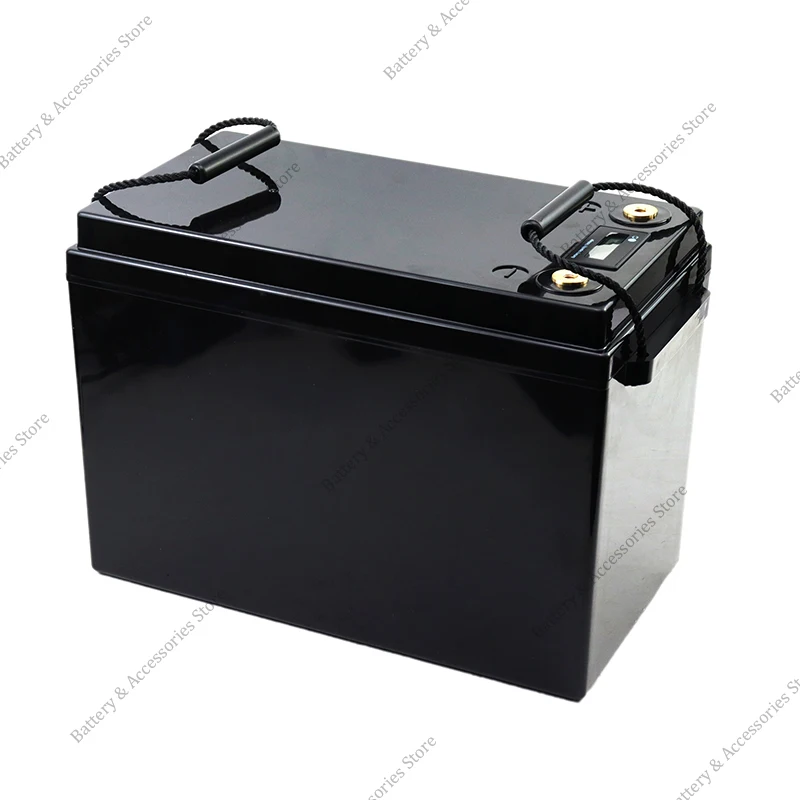 

12V 280Ah LiFePO4 battery built-in BMS with LED 12.8V suitable for RV travel camping portable solar rechargeable battery+charger