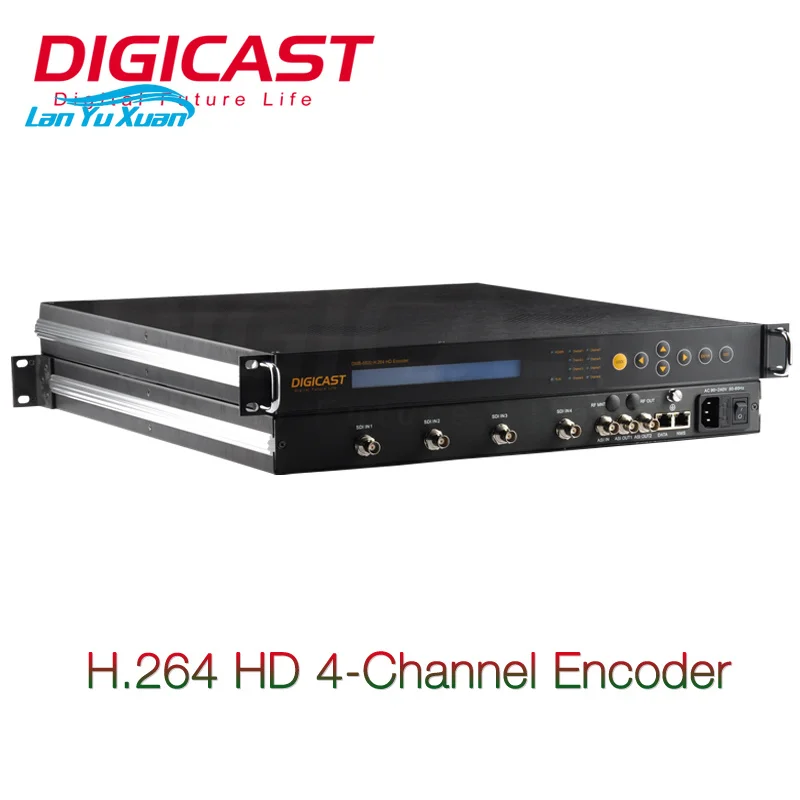 Digital TV Headend Equipment CATV 4 Channel HD SDI input Encoder UDP RTP Multicast Unicast MPEG4 H264 Encoder