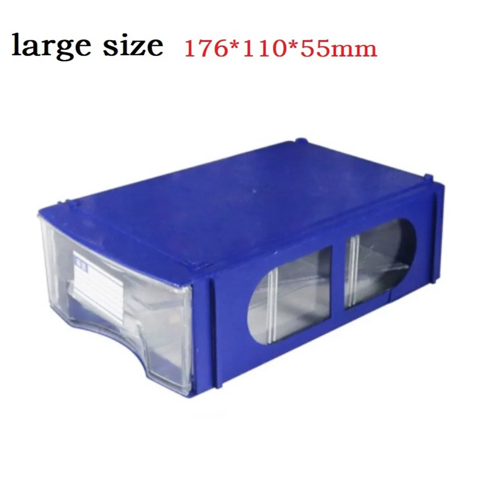 Storage Box Stackable Plastic Hardware Parts Storage Boxes Component Screws Tools Organizer Combined Cabinet Drawer Case Box