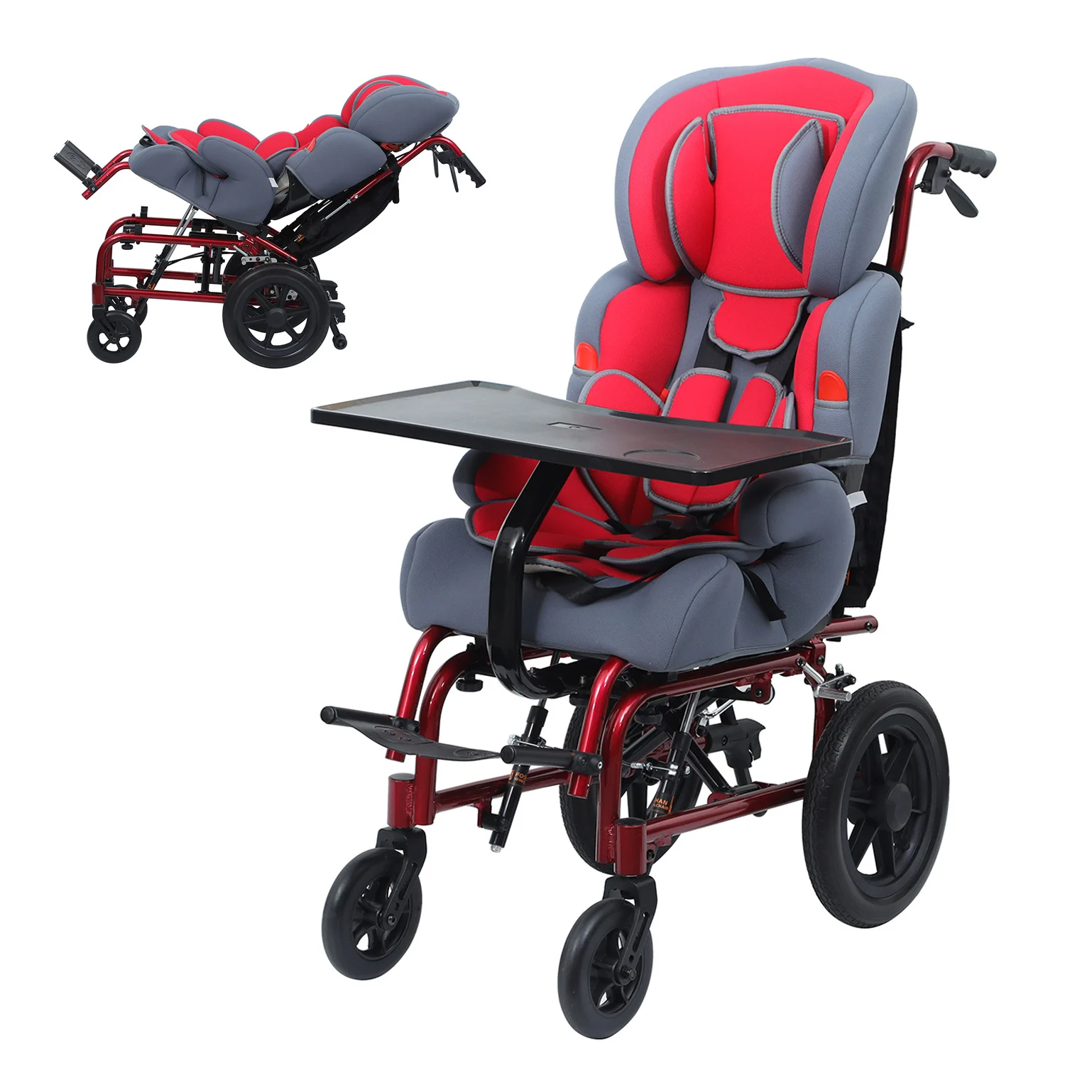 Hot-selling bathroom cerebral palsy wheelchair CP pediatric baby shower adjustable reclining child bath chair view 5