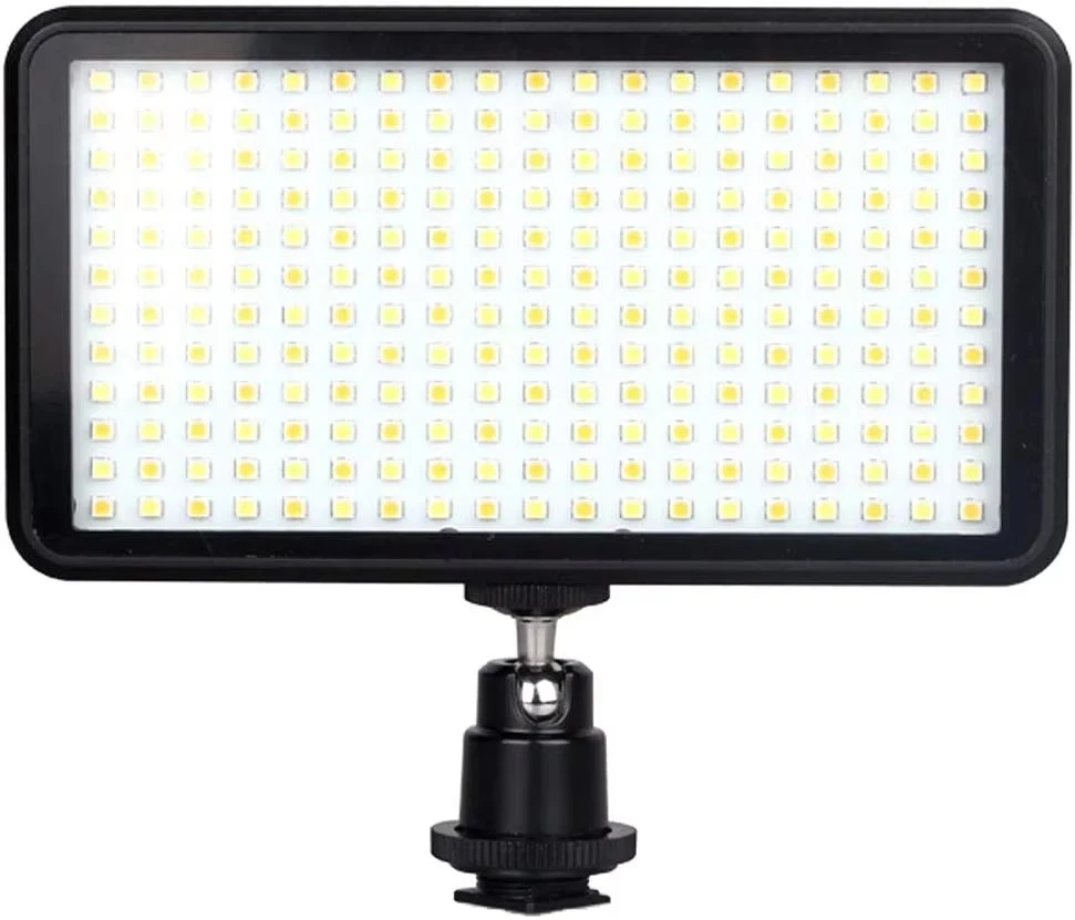 

Photo Studio 228 LED Dimmable On Camera Video Light Lamp with 1/4 mini ball head adapter for Camera tripod, 1/4-20 screw thread
