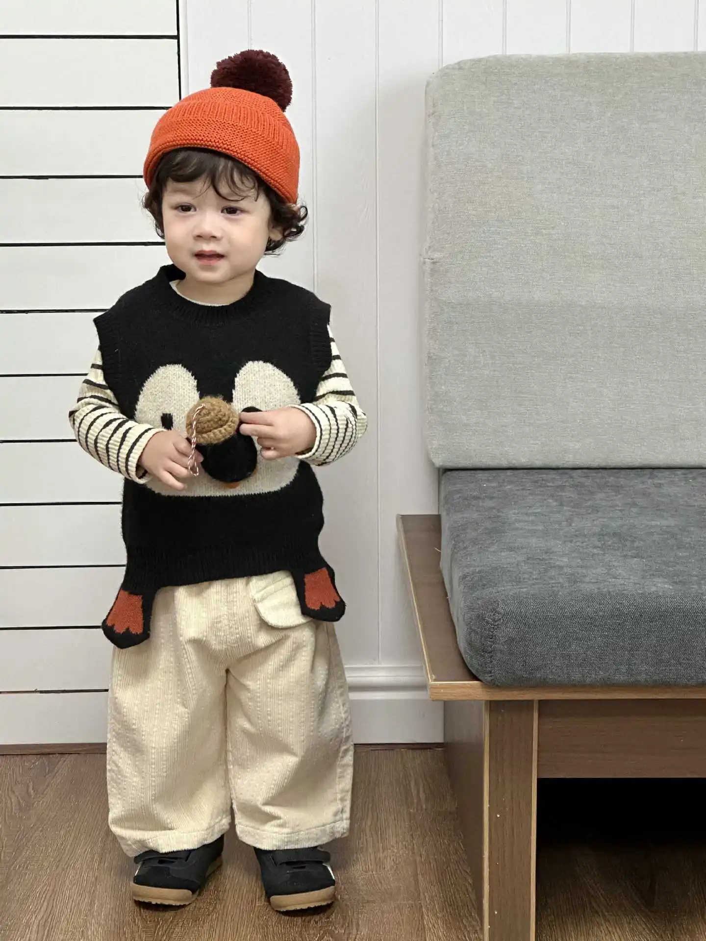 Рисунок 5 - Осень 2024, новый детский вязаный жилет без рукавов