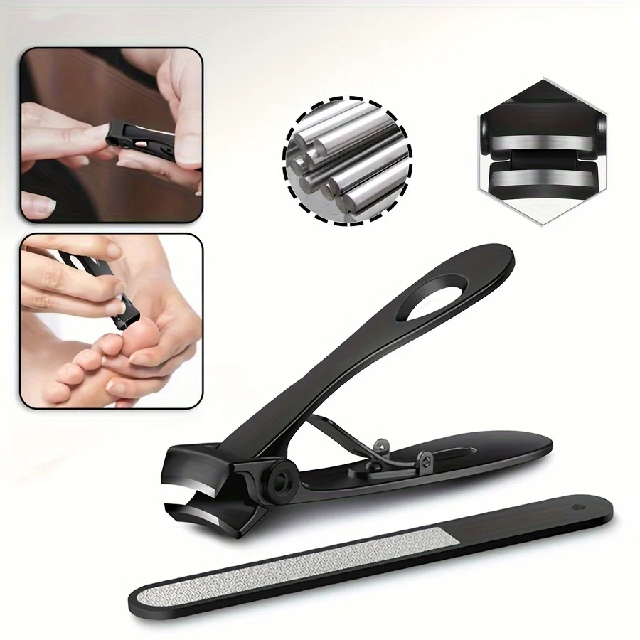 

Кусачки для ногтей из нержавеющей стали с эргономичными нескользящими ручками включает в себя пилочку для ногтей для профессионального маникюра, педикюра и домашнего использования.