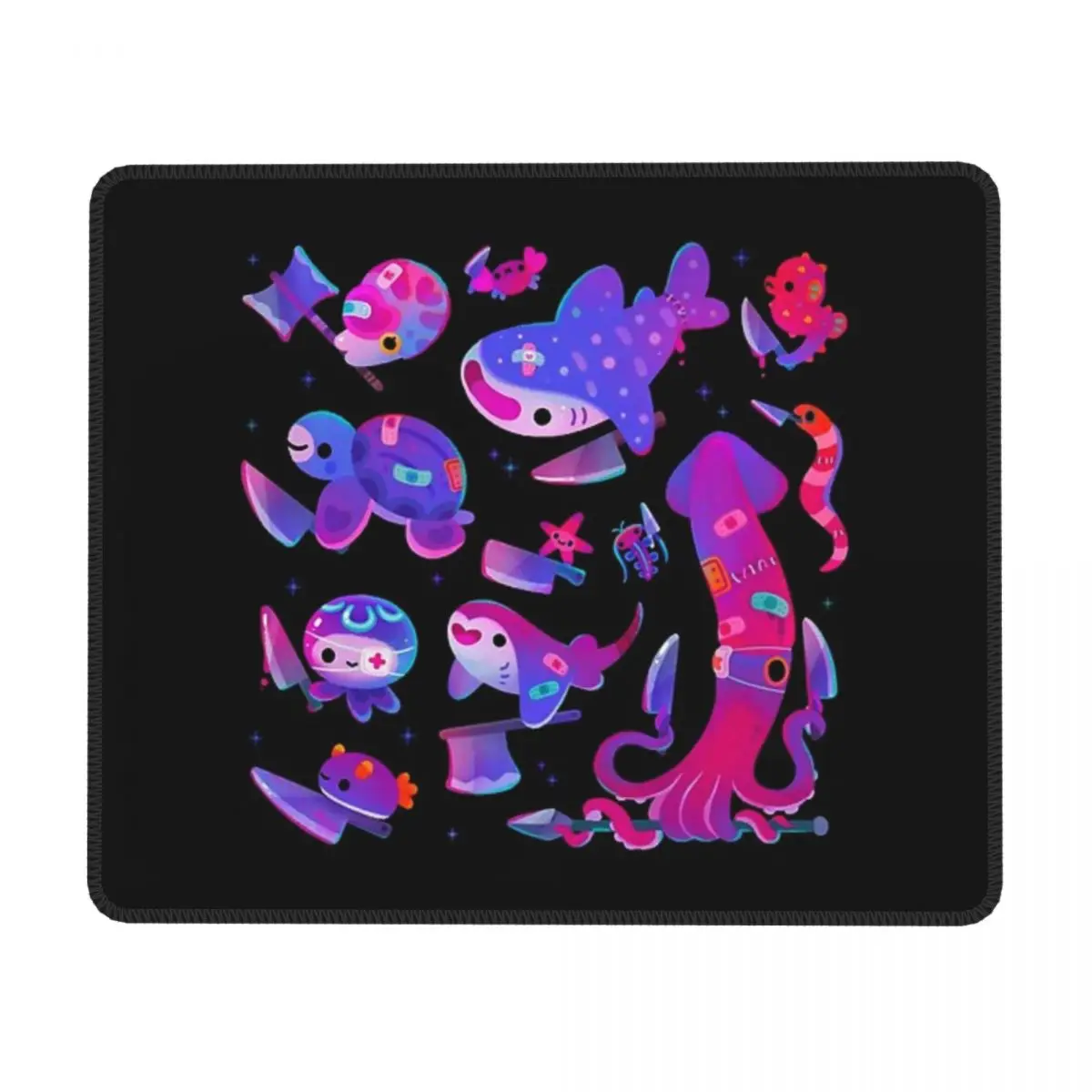 

Stabby Marine Life Mouse Pad Gaming Laptops Mousepad Gamer Carpet Keyboard Mat Desk Protector