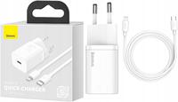 BASEUS CHARGER FOR IPHONE 12 11 USB-C 20W + CABLE