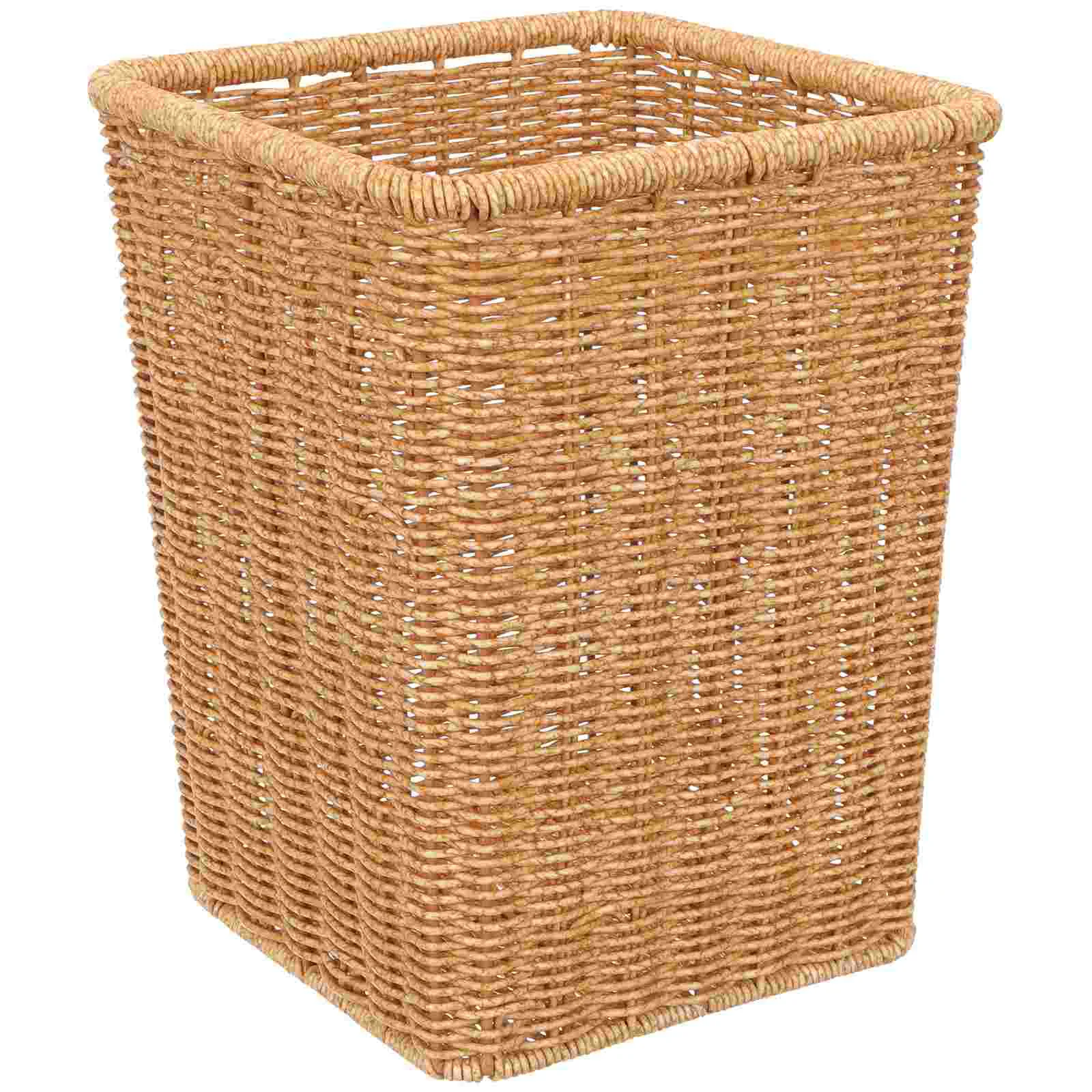 Reusable Basket Pastoral Style Versatile Trash Weave Sundries Pp Woven Waste Economic