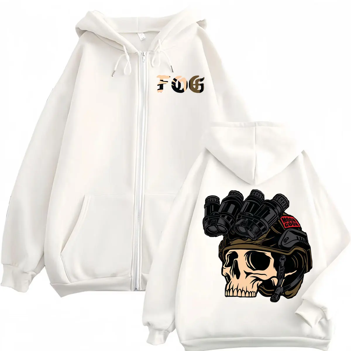

Forward Observations Group Print Zip Up Hoodie Men Women Fashion Loose Zipper Sweatshirt High Quality Fleece Oversized Pullovers