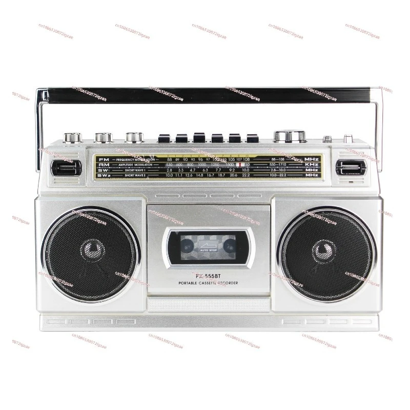 

Bluetooth Multi-Band Radio Recorder FM Elderly Multi-Function Tape Player Dual Speaker Desktop Recorder