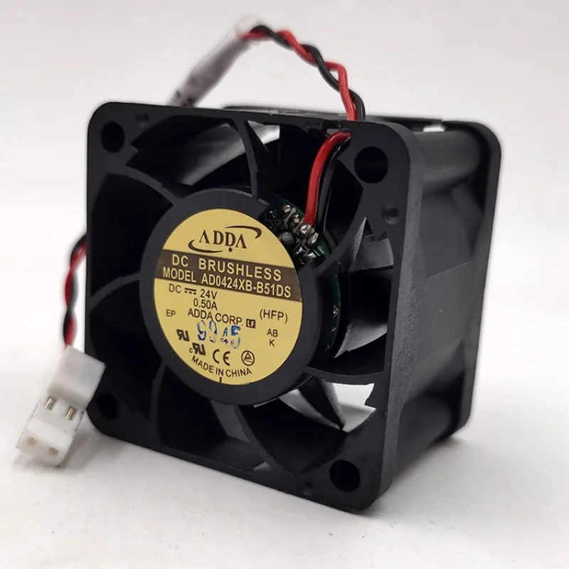 New CPU Fan for ADDA AD0424XB-B51DS 24V 0.50A 4028 4cm frequency converter high air volume violent Cooling Fan 40*40*28mm