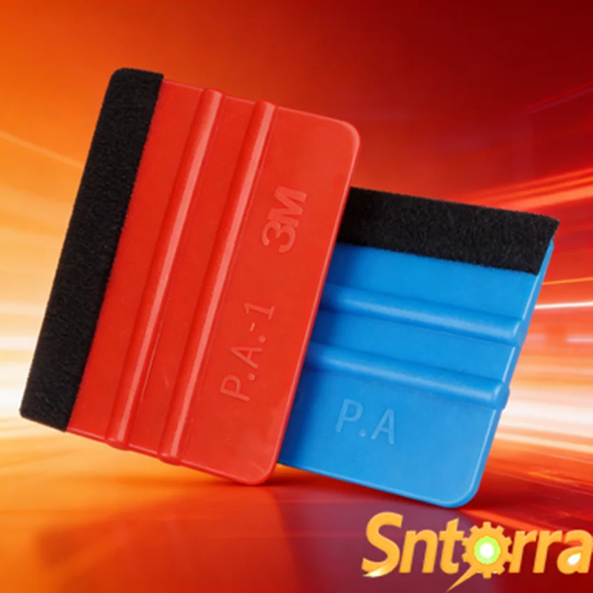 Car Stickers Film Install Squeegee Vinyl Carbon Fiber Scraper with Felt Squeegee Tool Film Wrapping Car Wrap Tools 10x7cm