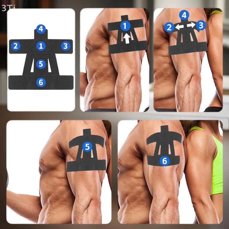 

Adjustable Shoulder Support Athletic Tape; 1/2 Pcs Breathable & Waterproof; Pre-cut for Efficient Pain Relief Kinesiology