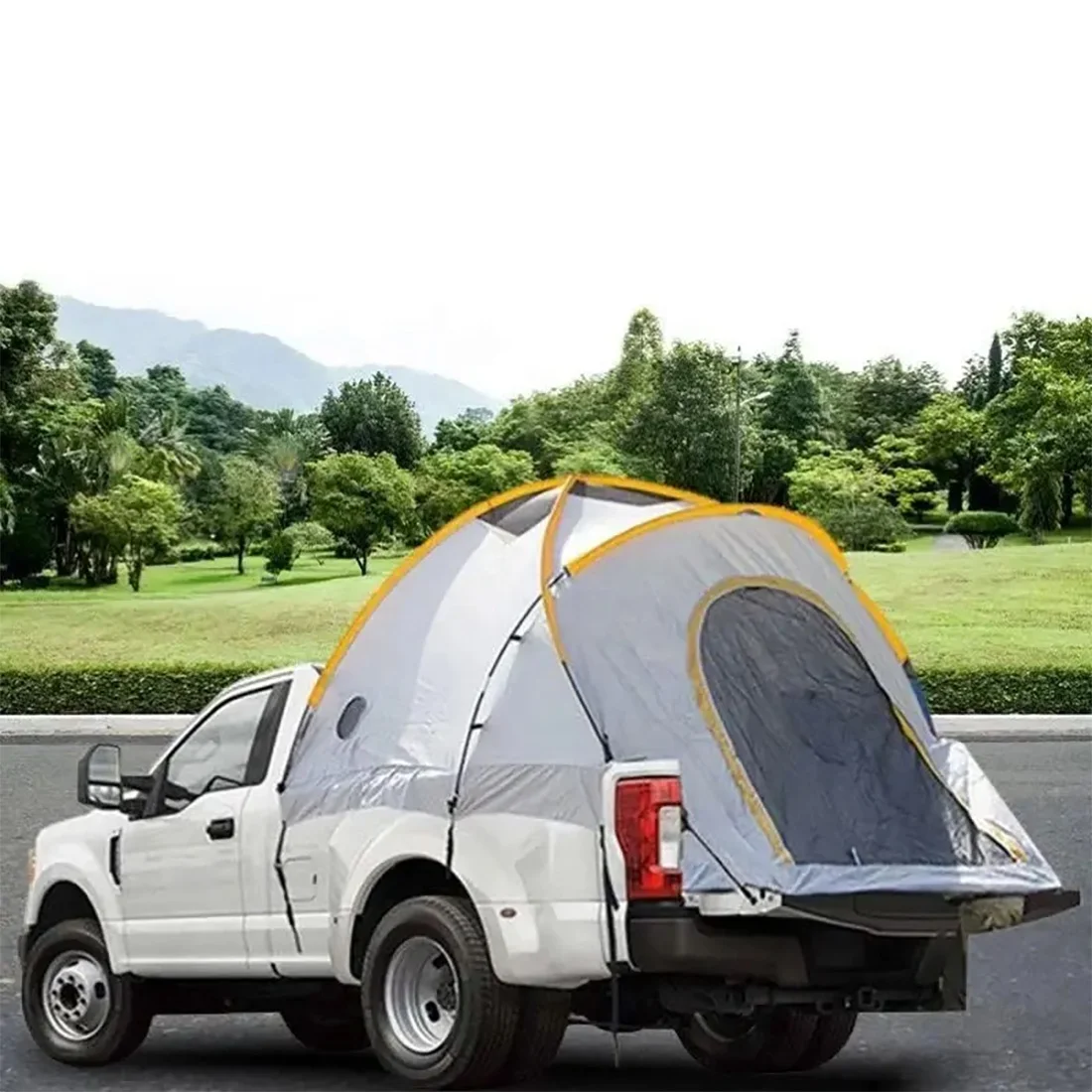 

Pickup Camper Tent Truck Camping Tent with 300D Oxford Fabric Waterproof Truck Bed Camping Fishing Travel (M) Truck Tent