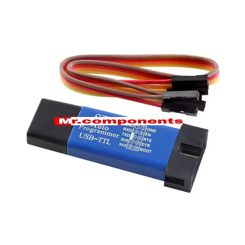 1Pcs Automatic MCU STC 51 Microcontroller Downloader Auto Programmer 3.3V 5V Universal USB ISP to TTL Serial DownLoad Cable New