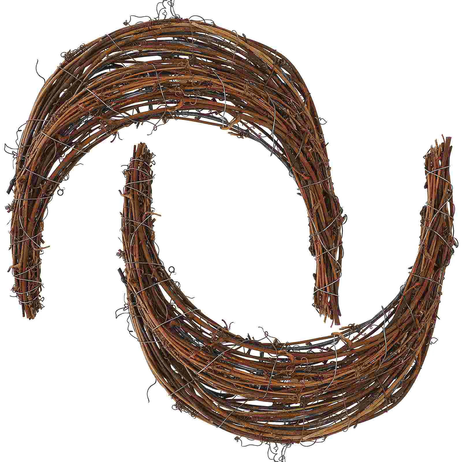 

Crescent Rattan Garland Ring Moon Wreath Craft Grapevine Wreaths for Crafts Wicker