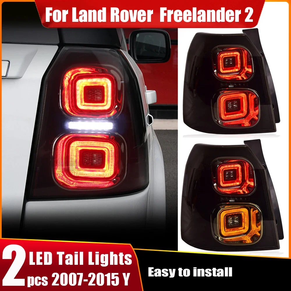 LED Taillights Rear Lamps For Land Rover Freelander 2 2007-2015 Taillamps Assembly Taillight Bumper Backup Light Car Accessories