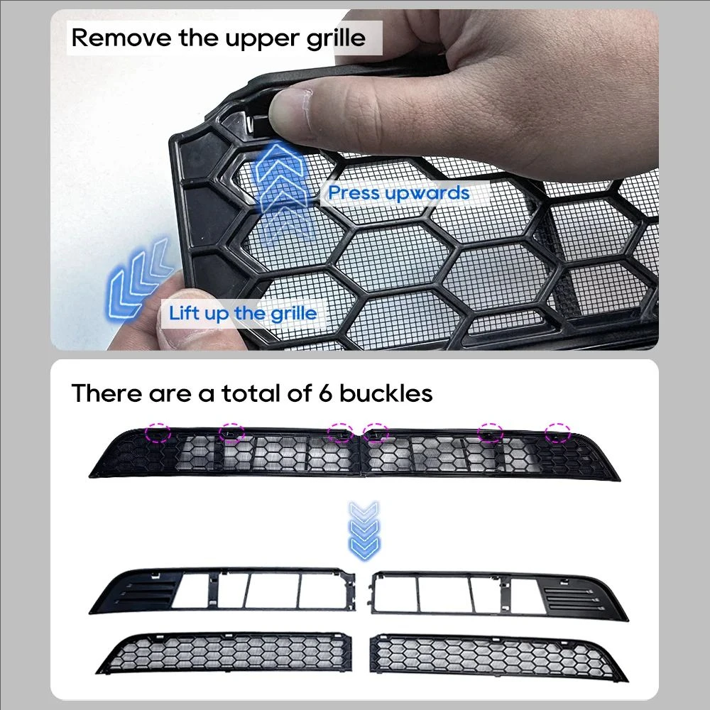 for Tesla Model Y Juniper 2025 Launch Car Anti-insect Front Mesh Grille Mesh Air Inlet Vent Cover Grille Guards Protector Cover