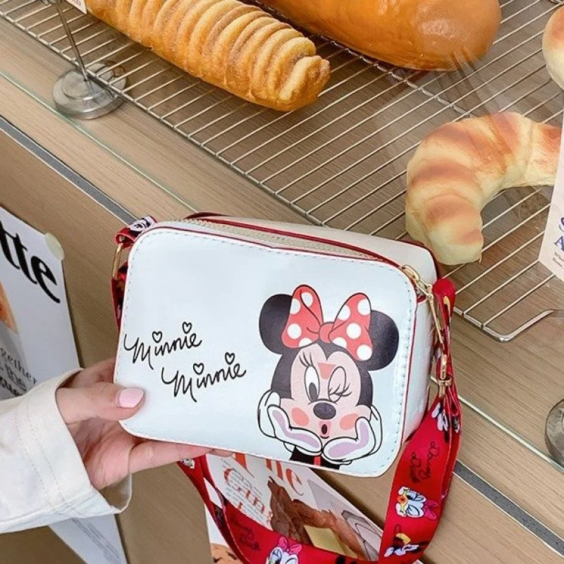 디즈니 미키 마우스 도널드 덕 데이지 미키 미니 위니 더 푸 어린이 가방 크로스바디 백 숄더백 조절 가능한 가방