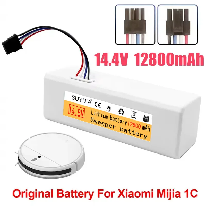 

Original P1904-4S2P-MM 14.4V 12800mAH Battery For Xiaomi Mijia 1C STYTJ01ZHM Robot Vacuum Mop Cleaner Accessories Parts original