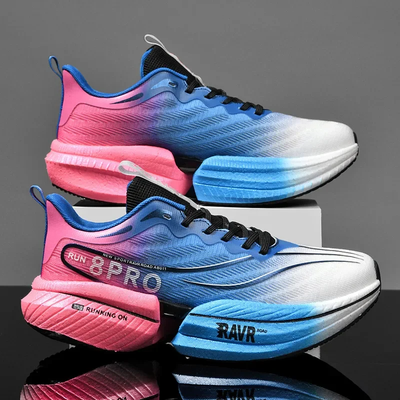 

Running Shoes Speciality Carbon Board Marathon Men Sports Breathable Lightweight Women's Comfortable Athletic Nonskid Sneakers