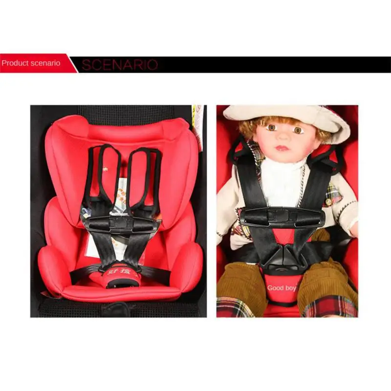 1~10PCS Car Baby Safety Seat Strap Belt Harness Chest Child Clip Buckle Nylon Lock Tite Harness Clip Black 14.5x4cm