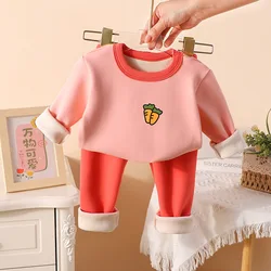 Conjunto de lana para niña con jersey de manga larga y pantalón