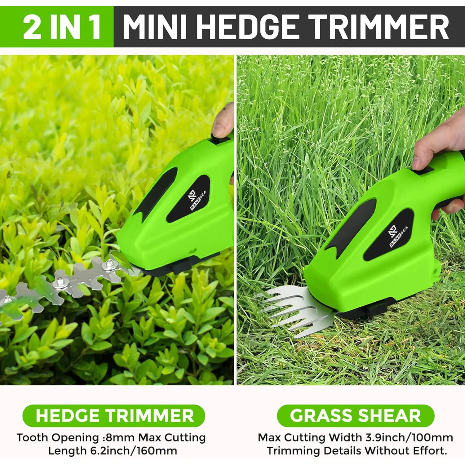 Cortasetos Eléctrico Inalámbri - Hedge Trimmer Cordless reseña y precio