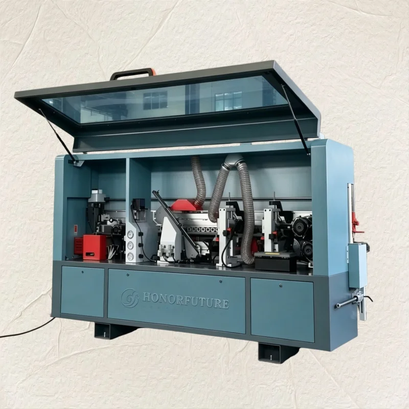 Professional Edge Banding Machine Professional Wood MDF PVC Strip Glue Bander with Scraping Buffing Straight Line High Quality