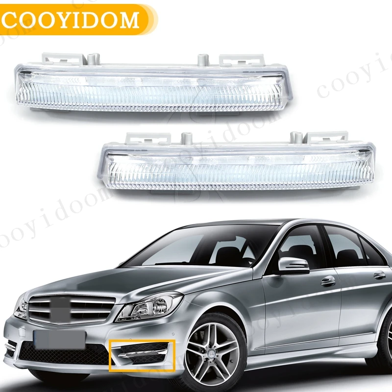 Car Front DRL Daylight  For Mercedes-Benz E350 C350 C250 W204 W212 R172 2049068900 2049069000 Running Lamp Light A2049068900