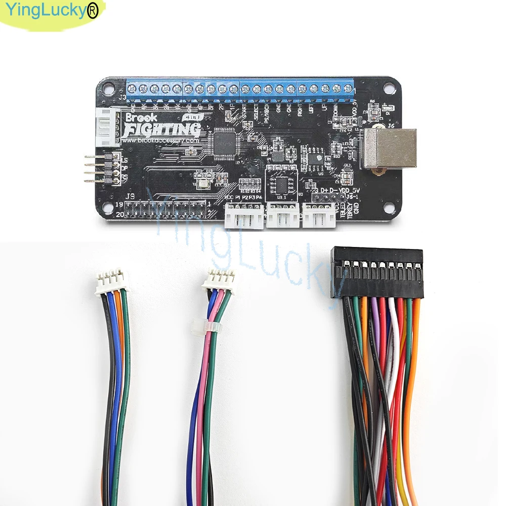 توصيل سريع 20 دبوس تسخير 0.110 توصيل لـ Hitbox PS4 Sfor Brook العالمي القتال عصا مجلس الكابلات لوحة اللمس زر تسخير