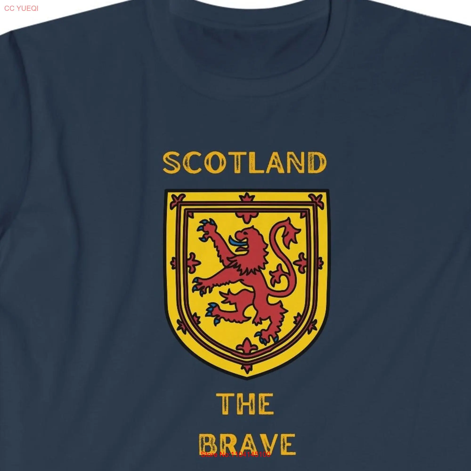 scotland the brave T Shirt emblem scotish shiet tee long or short sleeves