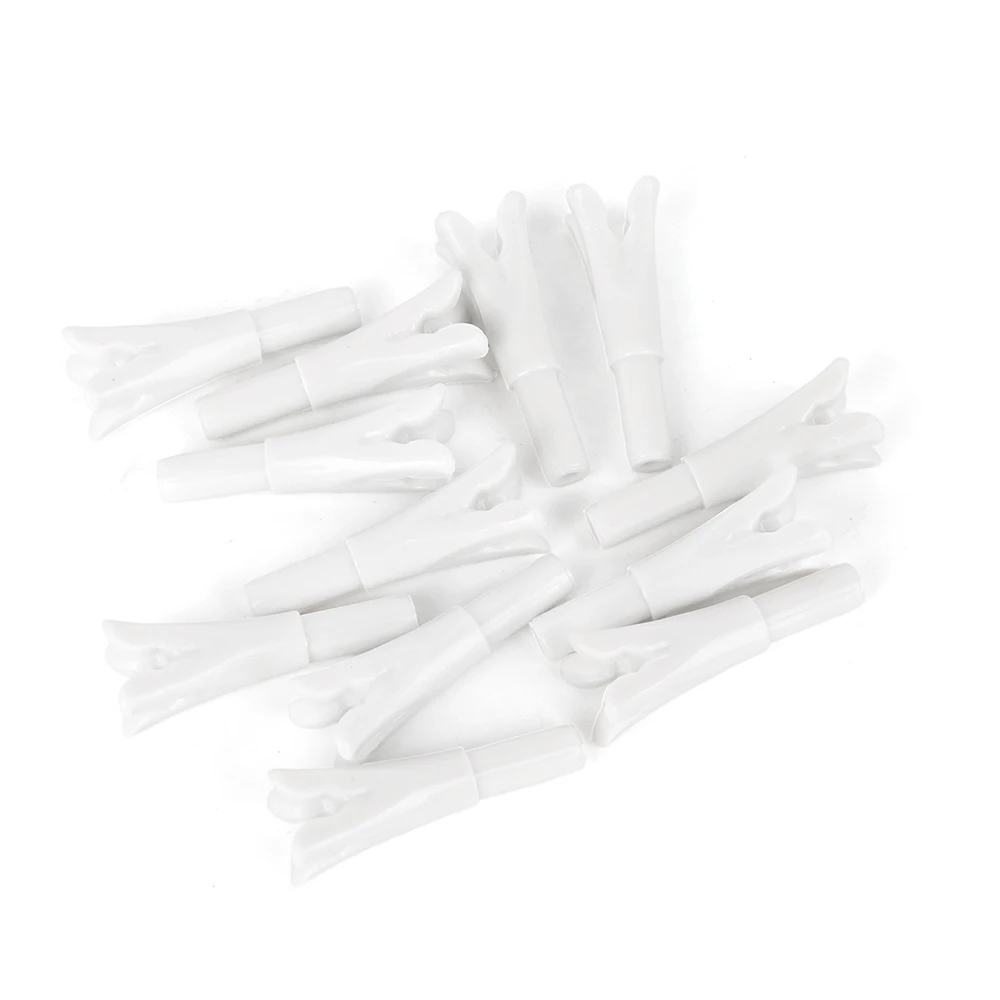 Archery Arrow Nock 12pcs ID 6.2mm OD 7.6mm Plastic DIY Carbon Fiberglass Arrow Shaft  Hunting Shooting Training