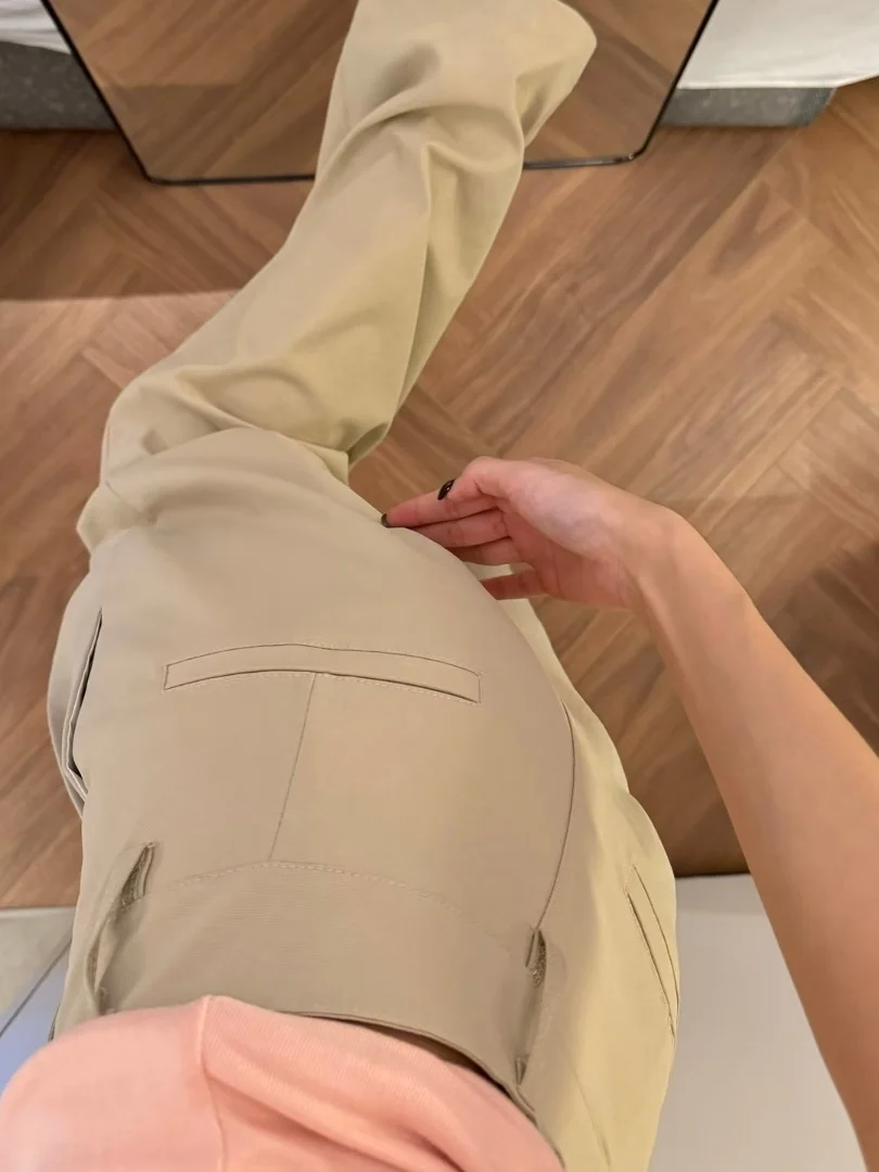 High Waist Khaki Wide Leg Pants Women's Summer New Casual Versatile Spicy Girl Commute Straight Tube Long Pants view 5