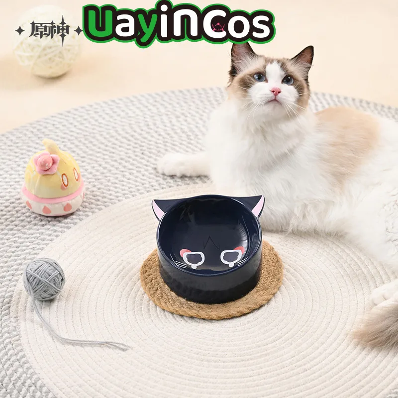 

Wanderer Ceramic Pet Bowl Official Genshin Impact Ceramic Fairy Tale Cat Home Series Cat Puppy Dish Dog Supplies Accessories To