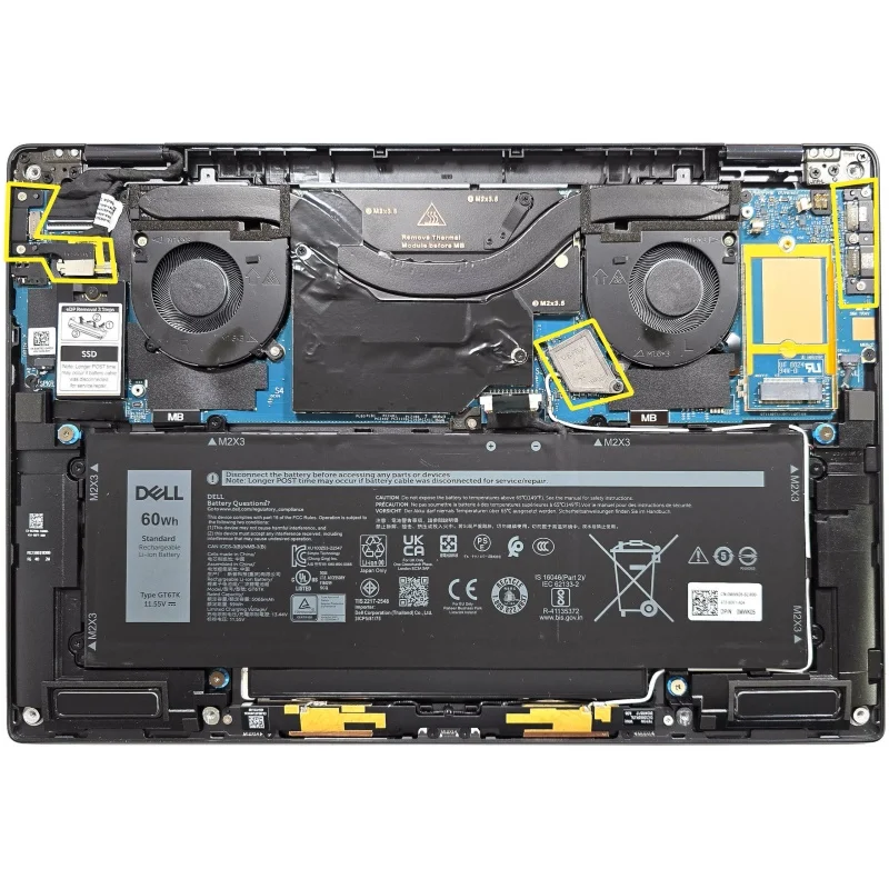 New Original Laptop Fixing bracket for Dell Latitude 9440 9450 03GNFR 0VR9YM 0X3P2H 09D7Y3 0W9MW1