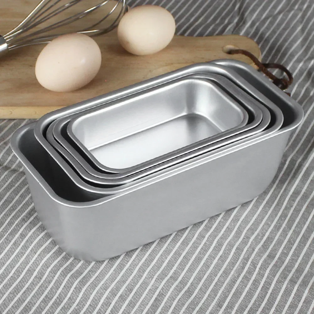 1Pc Square Box Mold Baking Tool Aluminum Alloy Non-Stick Bread Cheese Cake Toast Pan DIY Kitchen Baking Cake Mold