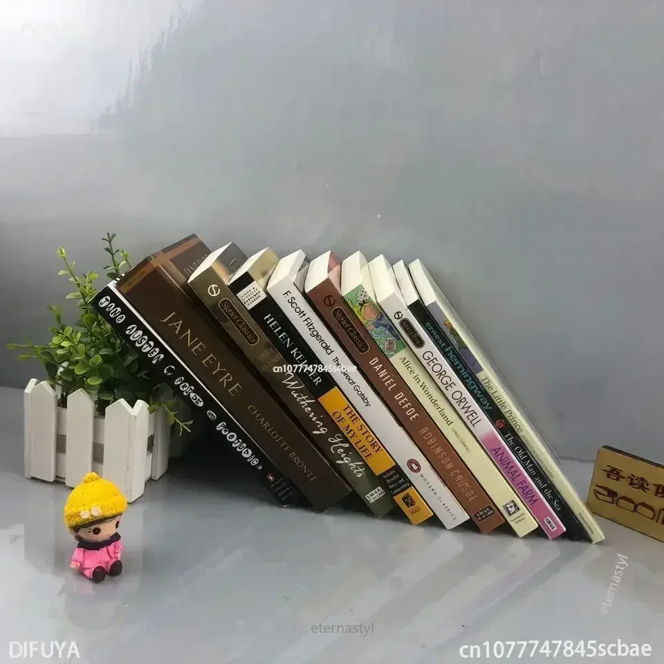 Libro book 10 books of the world's top ten classics Jane Eyre, Pride and Prejudice, Wuthering Heights, The Old Man and the Sea,