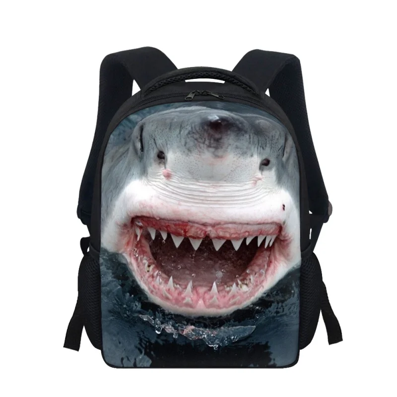 Backpacks For Students Boys Children Shark Pattern Kindergarten Schoolbags Fashionable Preschool Class Bags Kid's Gifts Mochila