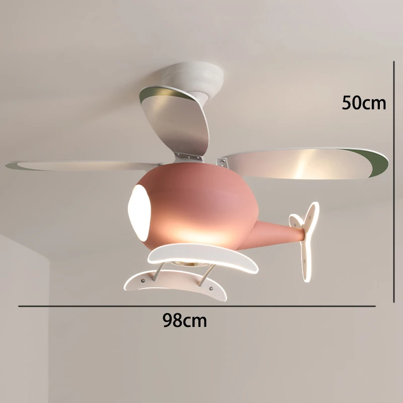 Moderne plafondventilatorverlichting, plafondventilatorverlichting voor kinderkamer, eetkamer, plafondverlichting met led-verlichting binnenverlichting