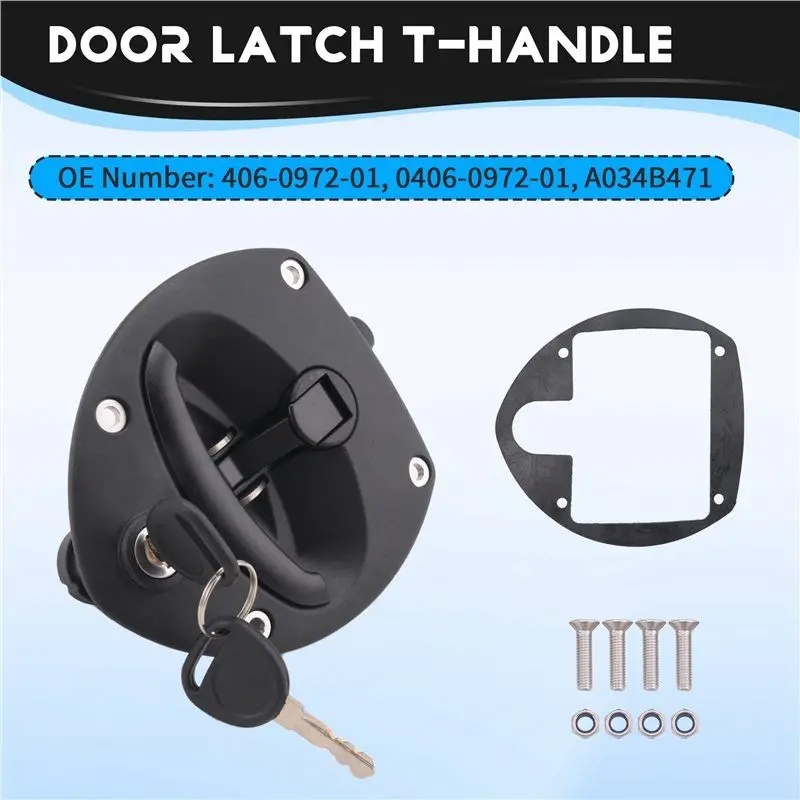 A73X-For الكمون لمولد كوهلر متوافق مع مزلاج الباب T-مقبض مع مفتاحين 0406-0972-01