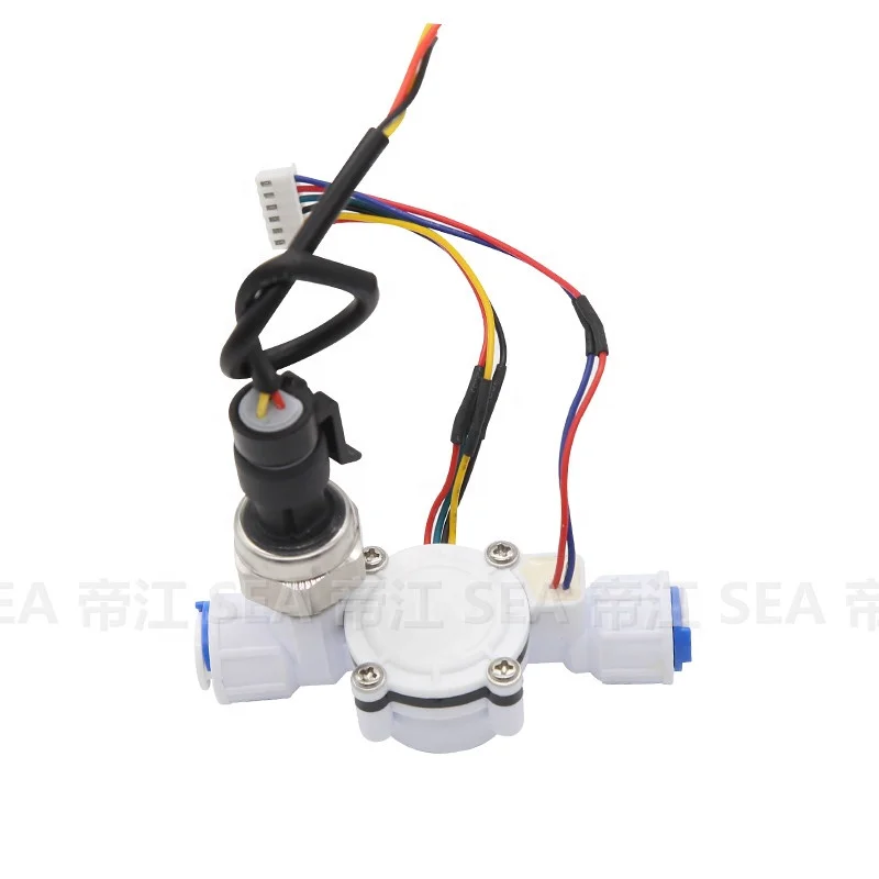 SEA Combination Sensor With 0.5MPA Pressure Sensor 4 In 1 Hall Sensor Detection Of Liquid Flow/Temp/TDS/Pressure Multi Function