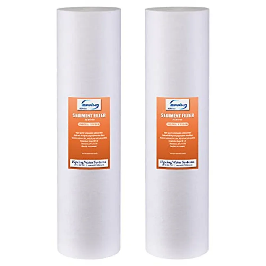 

Картриджи для замены воды FP220BX2, высокопроизводительные, 4,5 дюйма, фильтр для осадка, 20 микрон, 2 штуки в упаковке, белые