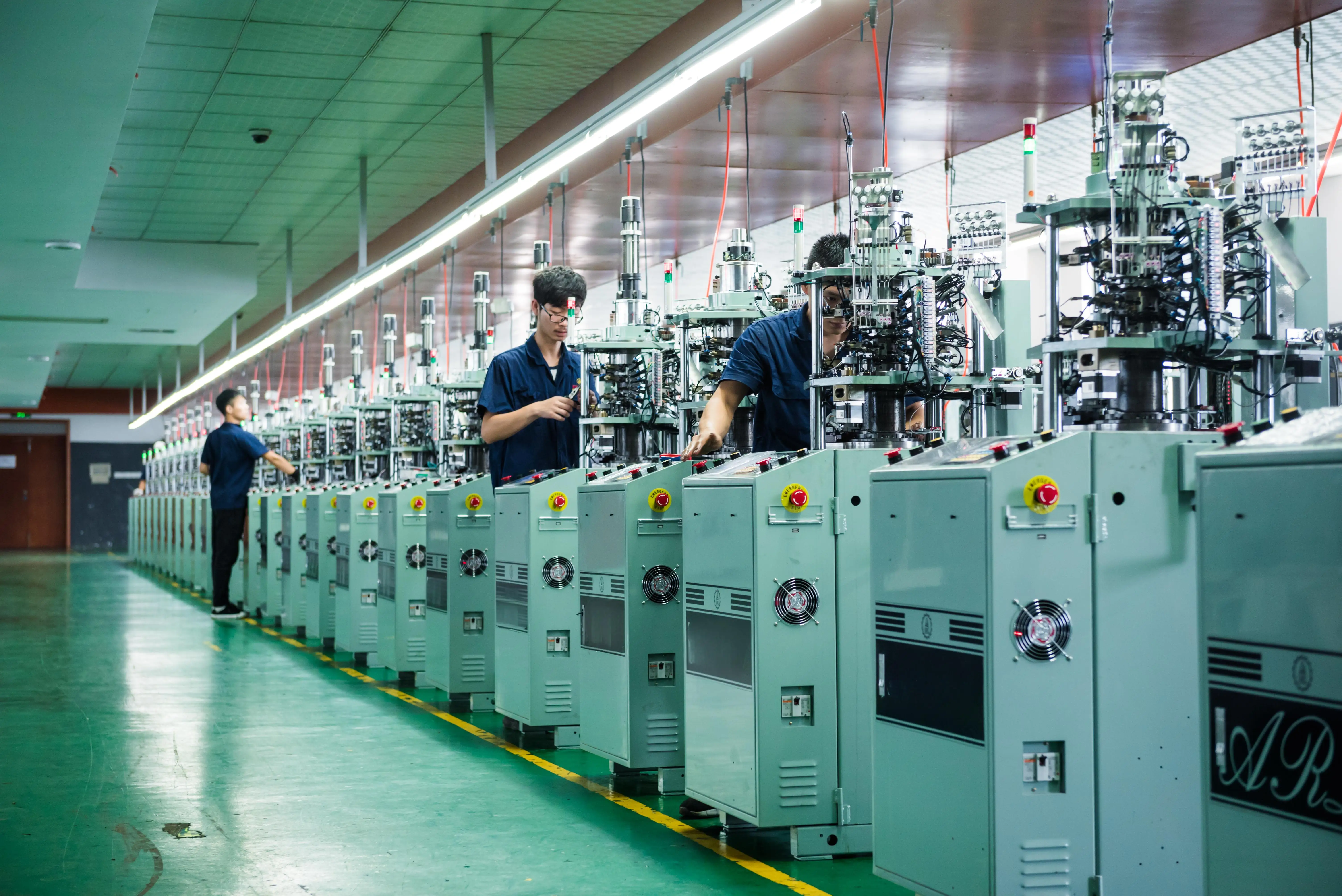 Automatic double tube school uniform sock knitting machine