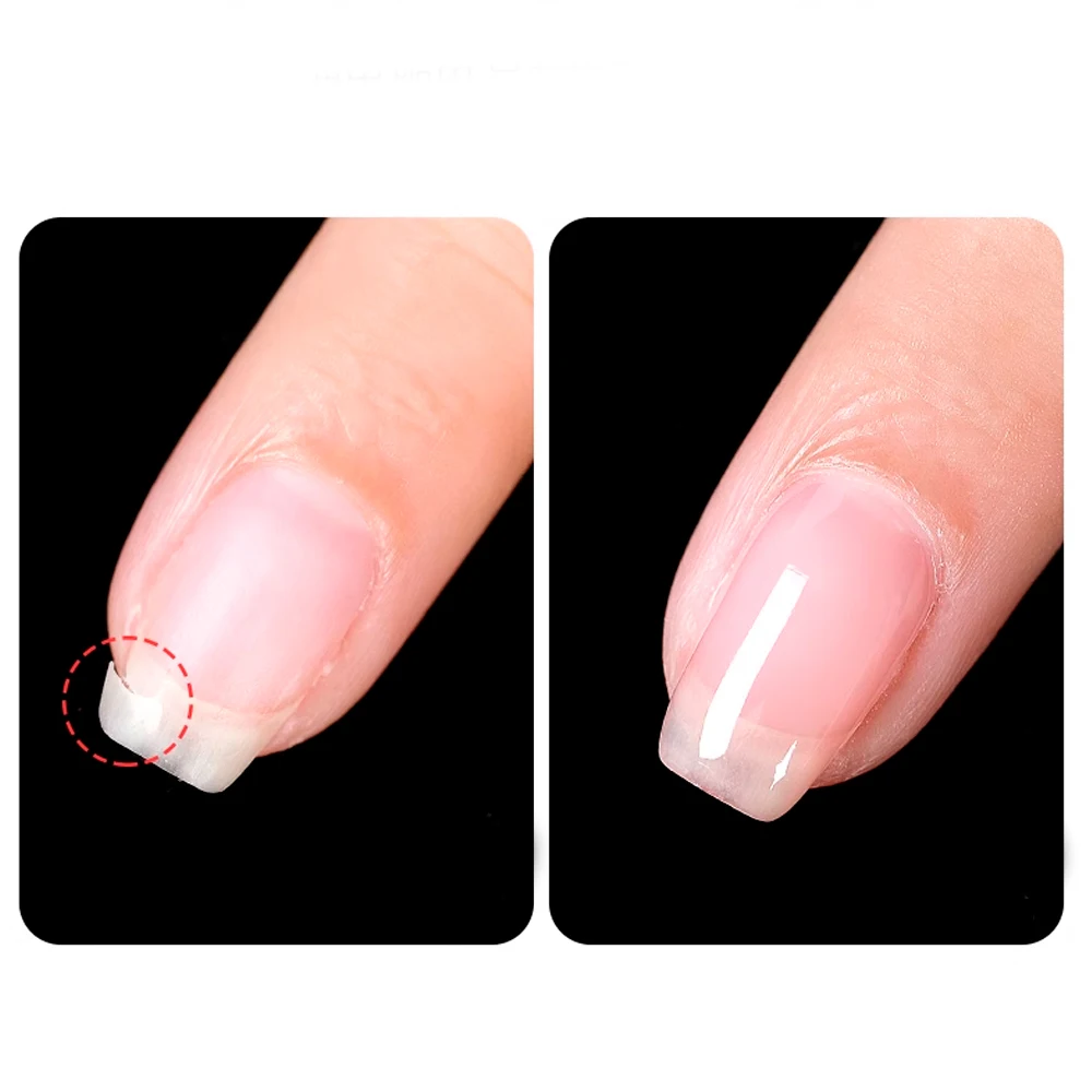 كوديس جل طلاء أظافر جل منشئ من الألياف في زجاجة قاعدة مطاطية بيضاء حليبية شفافة إصلاح البناء الأظافر التالفة