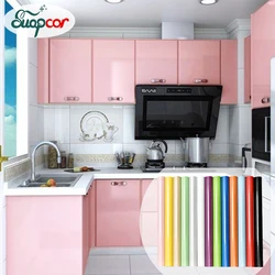 0.4x3M Kitchen Oil-Proof Wallpaper Cupboard Furniture Self-Adhesive Waterproof High Temperature Bright Flashpoint Wall Stickers